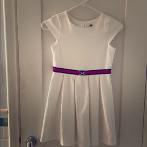 Cap sleeve white Janie and jack dress